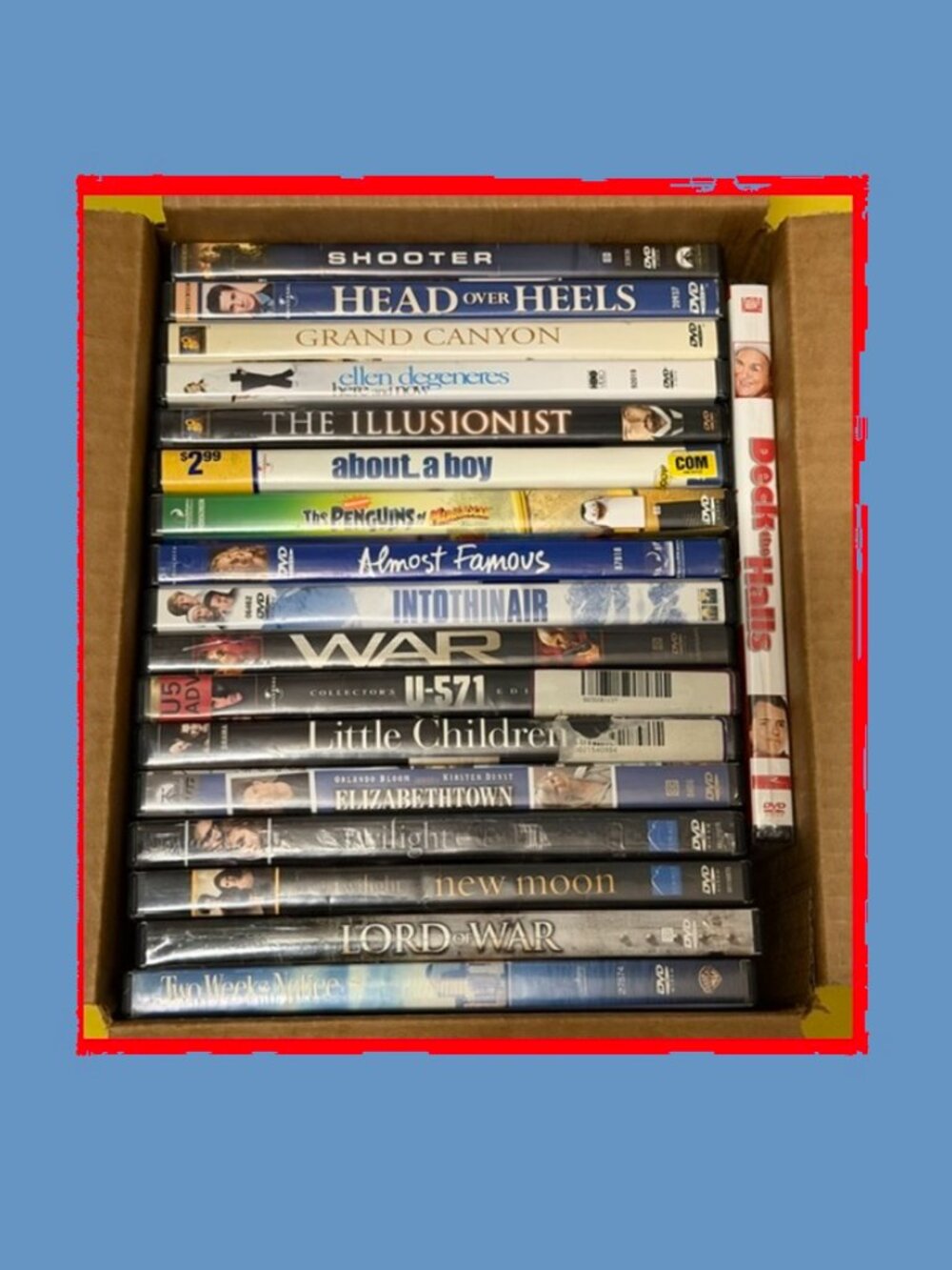 Wholesale Lot of Eighteen (18) Used DVDs Almost Famous, Lord of War, +16 CR00C